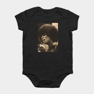 Angela Davis Activist Baby Bodysuit